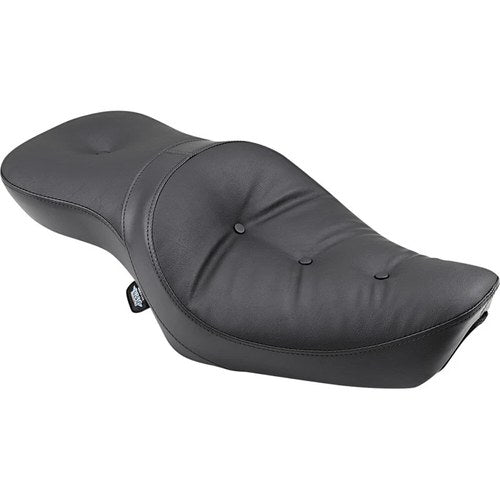 Drag Specialties Low Profile Double Bucket Pillow 2-Up Seat (Black) 0804-0626