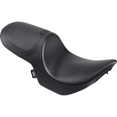 Drag Specialties Predator 2-Up Seat Carbon Fiber Stitch (Black) 0810-1583