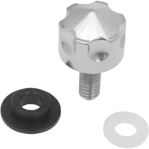 Drag Specialties Seat Mount Knob - 1/4"-20 (Polished) 0820-0035
