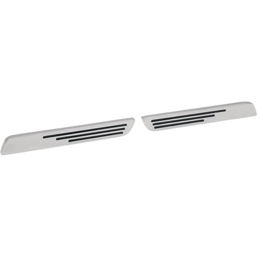 Drag Specialties Saddlebag Latch Inserts, Ball Milled (Chrome) 720022-BC3H