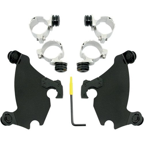 Memphis Shades Gauntlet Fairing Trigger-Lock Mount Kit - XL (Black) MEB1981