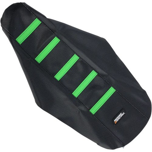 Moose Racing Ribbed Seat Cover - Kawasaki (Green / Black) KX8514-33RT