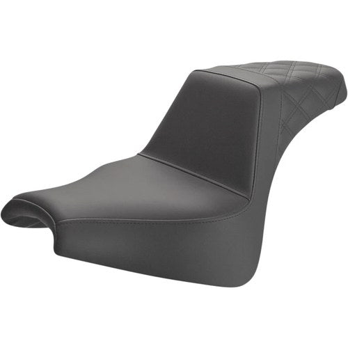 Saddlemen Step Up 2-Up Seat - Lattice Stitched (Black) 818-28-173