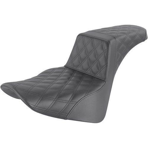 Saddlemen Step Up 2-Up Seat - Lattice Stitched (Black) 818-33-175