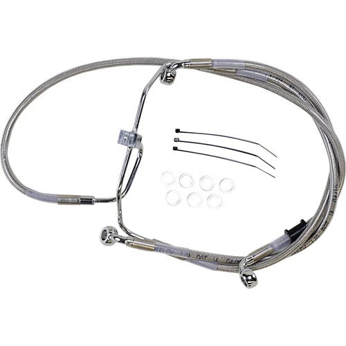 Drag Specialties +8" Brake Line - Front - Stainless Steel - FXDF08-17 | 660325-8