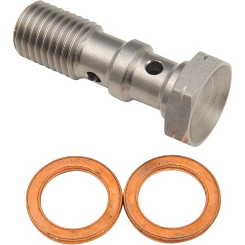 Goodridge Banjo Bolt - 10mm x 1.25 - Double - Stainless Steel | P993-03-32C