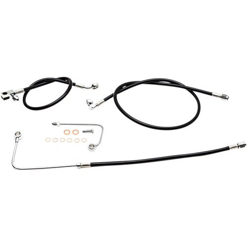 LA Choppers Brake Line - Black - 12-14 Softail ABS | LA-8151B13B