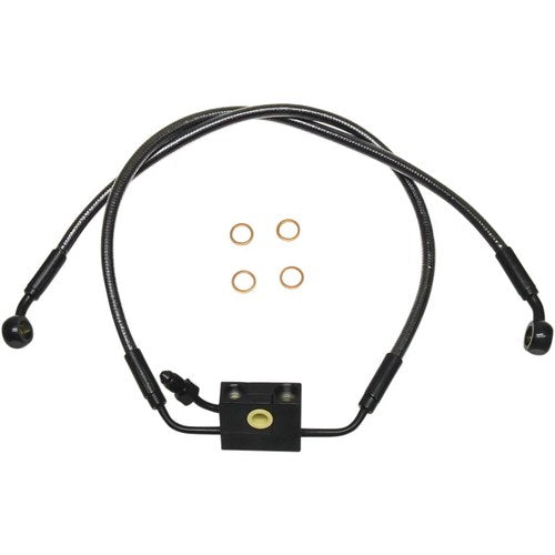 Magnum Lower Brake Line - ABS - Black Pearl - Sportster | AS47019