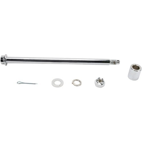 Drag Specialties Chrome Axle Kit - Rear - 80-99 FLT/FLHT | 16-0303-BC520