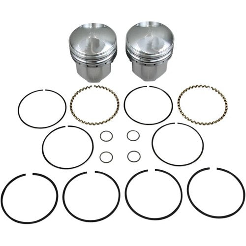 KB Performance Hypereutectic Piston Kit - FX/FL - +0.010" - 3.437" Bore KB263+10