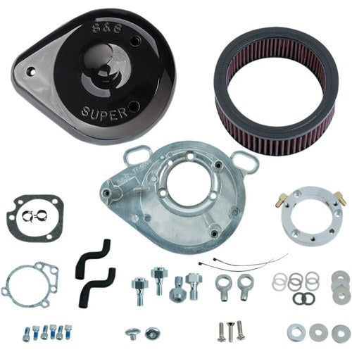 S&S Cycle Air Cleaner Tear-Drop 01-17 (Black) 170-0304B