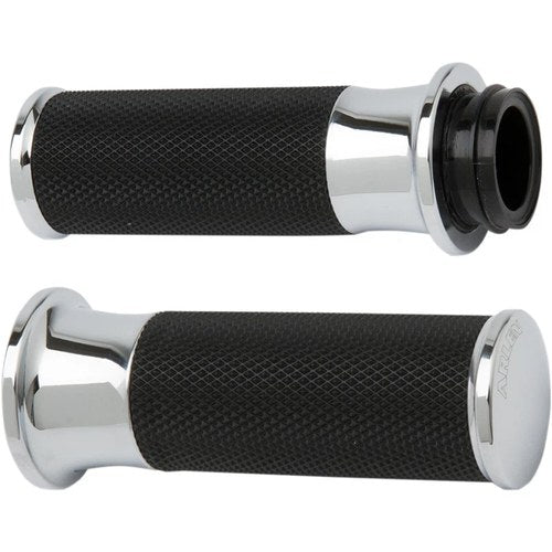Arlen Ness Chrome Smoothie Grips for Cable | 07-320