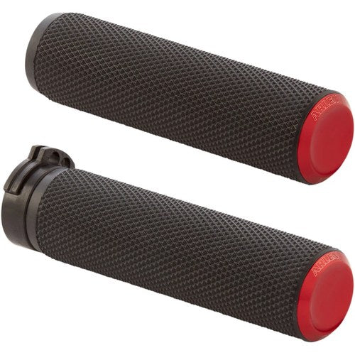 Arlen Ness Red Knurled Grips for Cable | 07-336