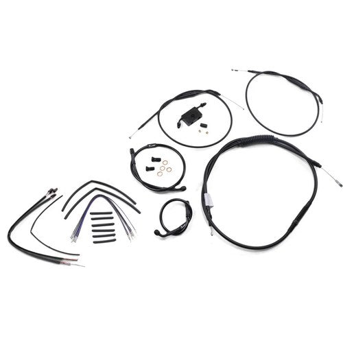 Burly Brand Extended Handlebar Cable And Brake Line Kit | B30-1266