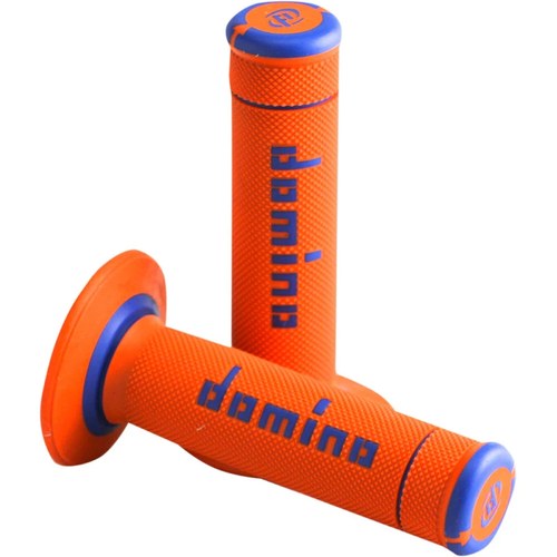 Domino Orange/Blue Xtreme Grips | A19041C4845