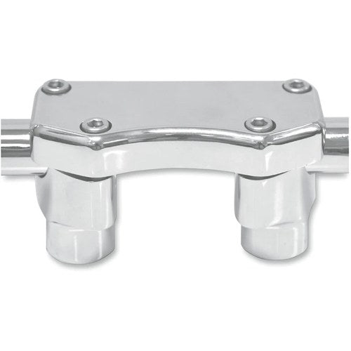 Drag Specialties 1-1/2" Chrome Buffalo Risers w/ Top | 0602-0453