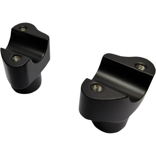 Drag Specialties Flat Black 1-1/2" Buffalo Risers | 0602-0809