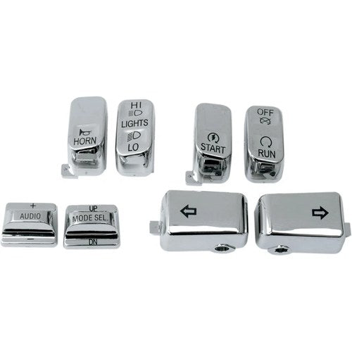 Drag Specialties Chrome Switch Caps w/ Audio | H18-033600-C