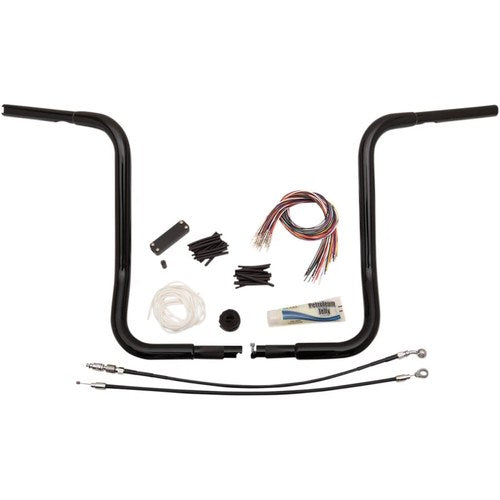Fat Baggers Black 16" Rounded Top Handlebar Kit | 909416-B