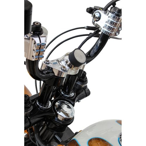 Klock Werks Chrome iOmount Handlebar Clamp | KW05-01-0384-C