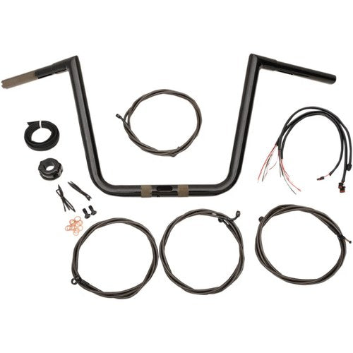LA Choppers Black 13" '17 Fltr Handlebar and Cable Kit | LA-7312KT1-63B