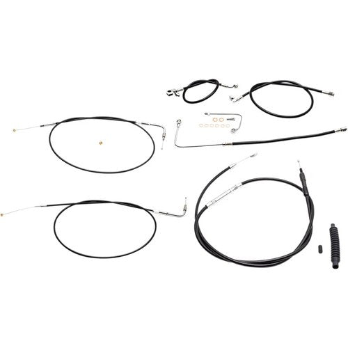 LA Choppers Standard Vinyl Braided Handlebar Cable/Brake Line Kit LA-8151KT-16B