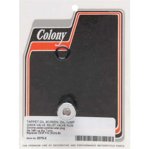 Colony Plug Oil Pump 81-99 Big Twin | 2073-2