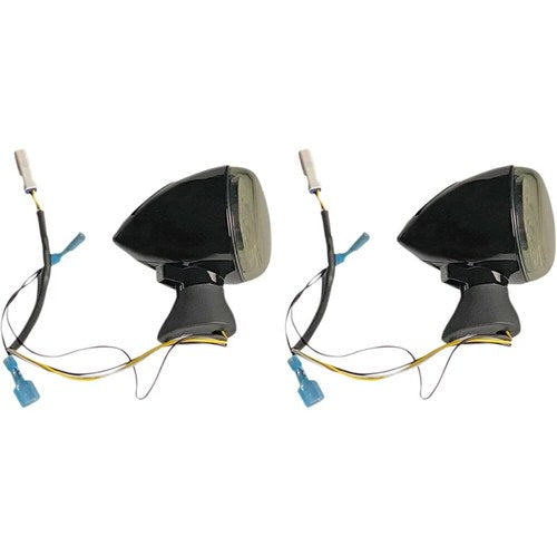 Custom Dynamics Front LED Turn Signal Ringz - Black - Scout | PB-SCOUT-AW-BS