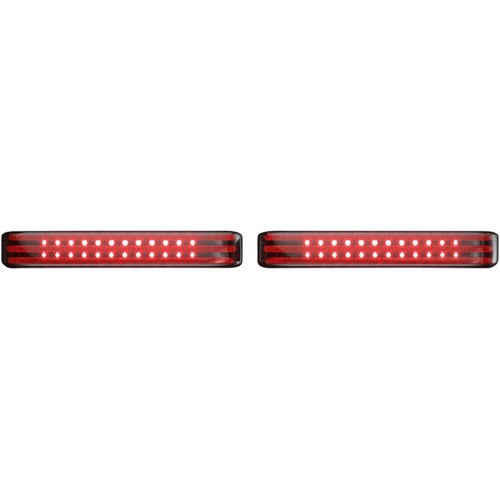 Custom Dynamics Saddlebag Lights - SS6 - Black/Smoke | PB-SB-SS6-BS