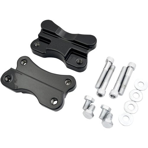 Drag Specialties Fender-To-Fork Adapters - Gloss Black | 1410-0067