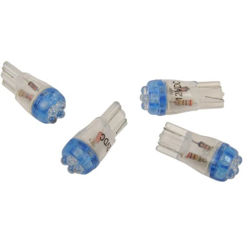 Drag Specialties Mini Wedge LED Bulbs - Blue | T10-4LEDL-HC