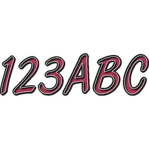 Hardline I.D. Sticker Kit - 400 Series - Burgundy | RUBKG400