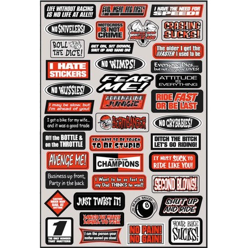 Factory Effex Decal Kit - Fun Phrases | 07-68012