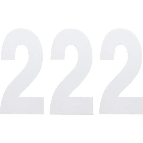Factory Effex FX Number 2 - White - 6" | 02-4462