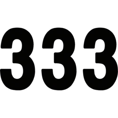 Factory Effex Mini Pro Number 3 - Black - 4" | 04-2573