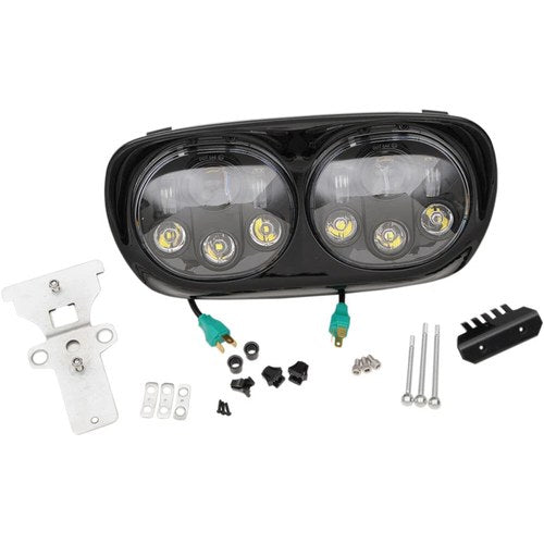 Headwinds 5.75" Headlight Assembly - 99-13 Fltr - Black | 8-9552-02BA