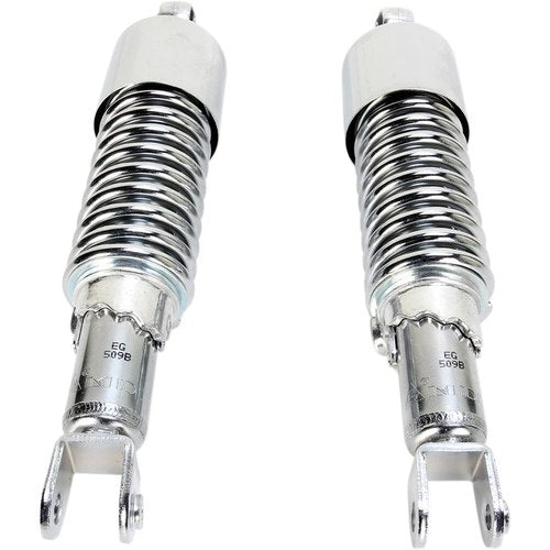 Emgo Custom Shorty Shocks w/Shroud - Chrome - Clevis Lowering | 17-05694