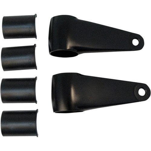 Emgo Headlamp Mounting Brackets - Black | 66-35832
