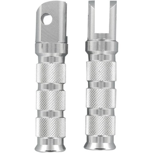 Emgo Front Footpegs - Silver - Yamaha | 50-11241