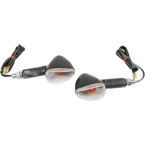 K&S Technologies Marker Lights - Single Filament - Black/Clear | 25-8403