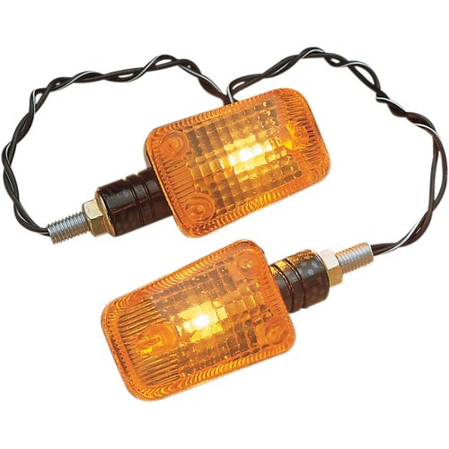 K&S Technologies Mini Stalk Marker Lights - Carbon/Amber | 25-8149