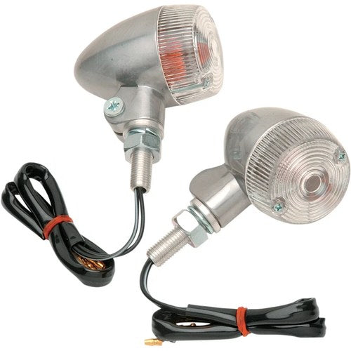 K&S Technologies Marker Light - Single Filament - Alum/Clr - Style 2 | 25-8331