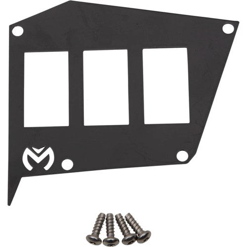 Moose Utility Division Dash Plate - Black - Rzr | 100-5065-PU