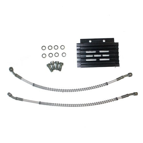 Black CNC Engine Oil Cooler Kit Radiator 140cc 150cc Pit Pro Trail Dirt Bike