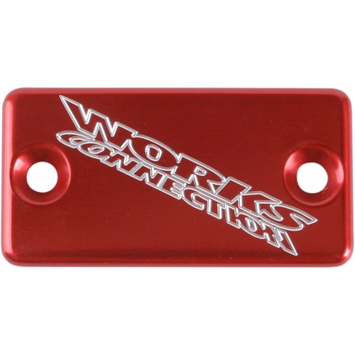 Works Connection Aluminum Front Brake Reservoir Cover (Red) 21-025