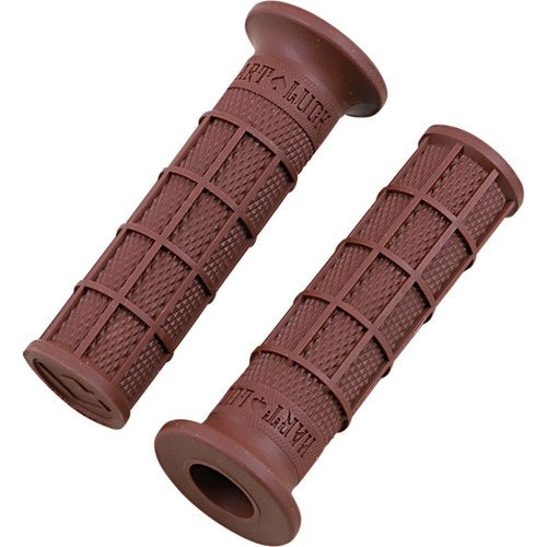 Odi Single Ply Waffle Grips Vtwin Brown | V02FWBN