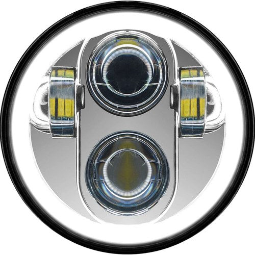PathFinder 5-3/4in. LED Headlight, Chrome with Full Halo | HD5MCH