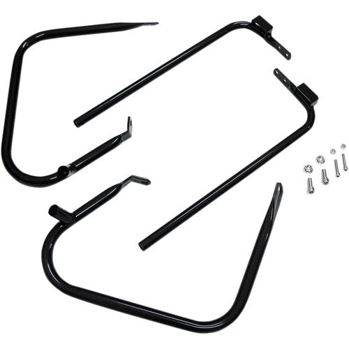 Drag Specialties Saddlebag Support Kit - 97-08 Flt (Black) 21026B