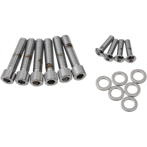 Drag Specialties Bolt Kit M8 Handlebar Control Smooth All Chrome | MK784S