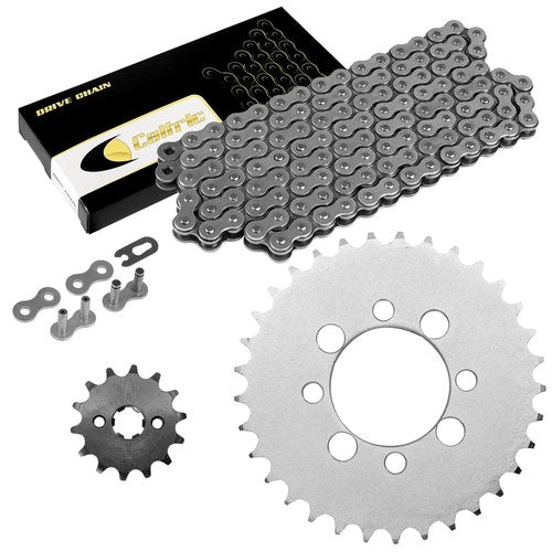 Celox Drive Chain and Sprockets Kit for Suzuki DR-Z110 DRZ110 2003 2004 2005